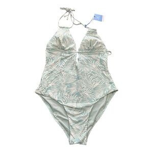 Palm one piece swimsuit